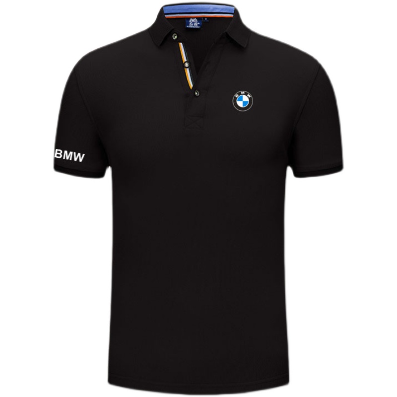 2022 Polo BMW Motorsport Coton Homme Manches Courtes Col Boutonné Poignets Cotelés